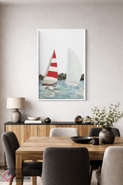 تابلو دکوراتیو رقابت قایقرانی خطی II اثر جین اسلیوکا - D2W