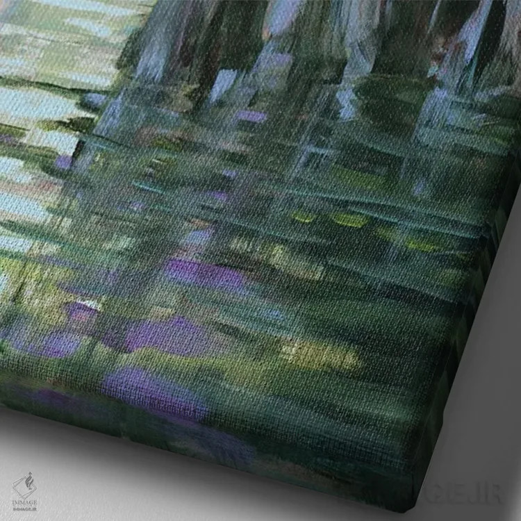 تابلو دکوراتیو فرار به مناطق گرمسیری اثر جین اسلیوکا - نمای نزدیک بافت بوم