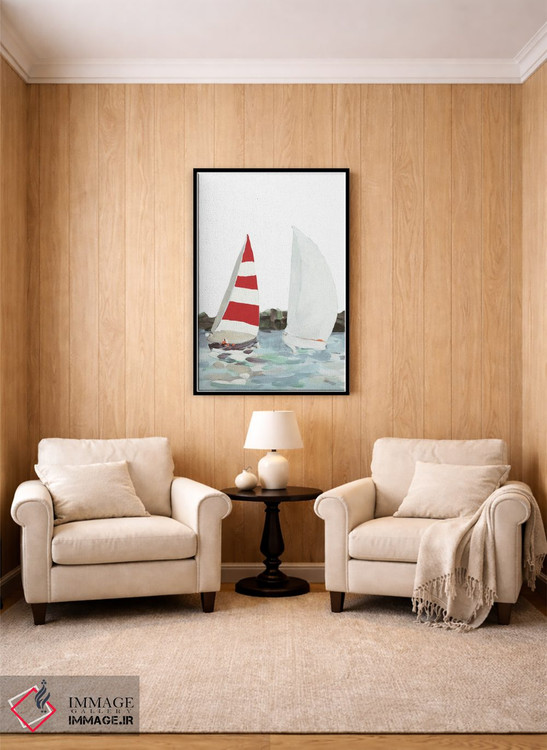 تابلو دکوراتیو رقابت قایقرانی خطی II اثر جین اسلیوکا - D3B