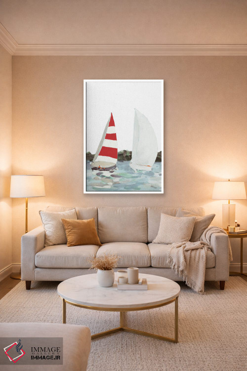 تابلو دکوراتیو رقابت قایقرانی خطی II اثر جین اسلیوکا - D1W