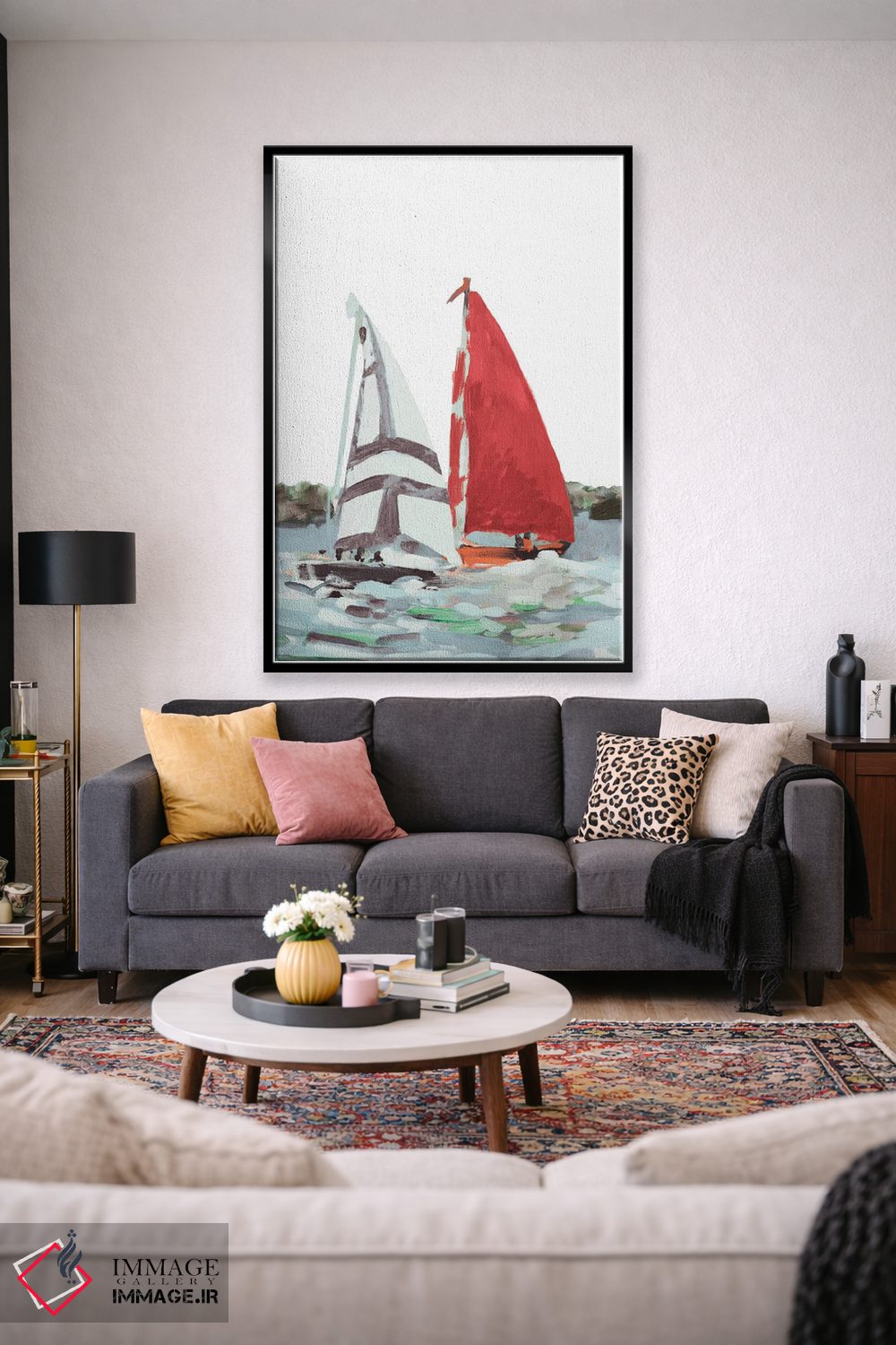 تابلو دکوراتیو رقابت قایقرانی خطی I اثر جین اسلیوکا - D2B