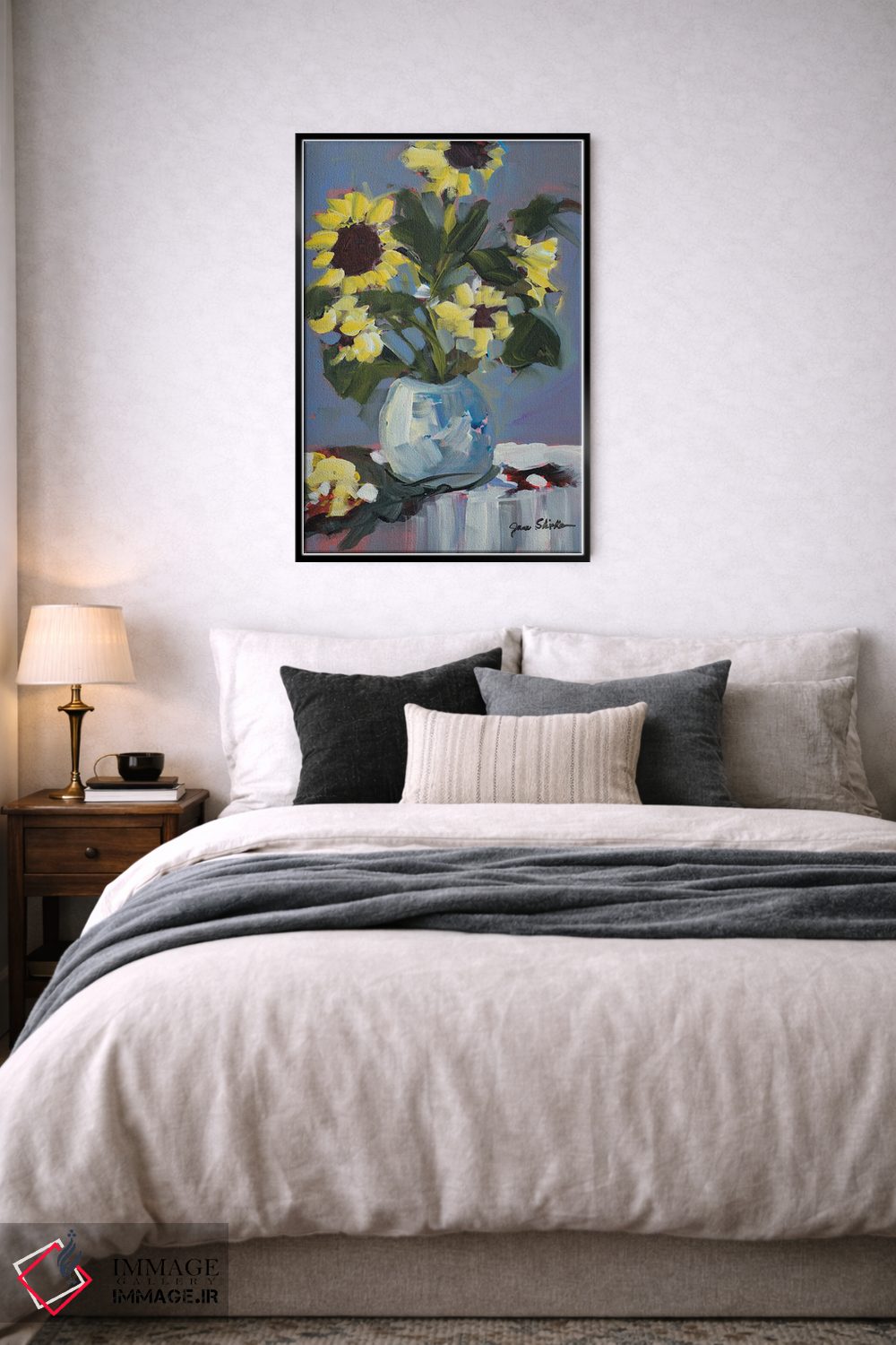 تابلو دکوراتیو آفتابگردان ها اثر جین اسلیوکا - D6B