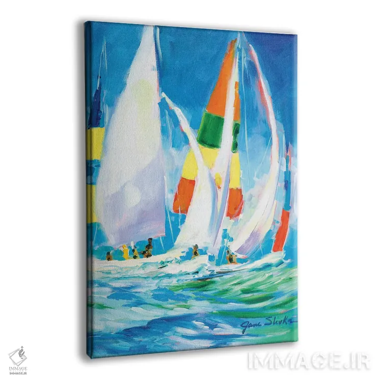 تابلو دکوراتیو بیا با قایق برویم اثر جین اسلیوکا - نمای پرسپکتیو محصول