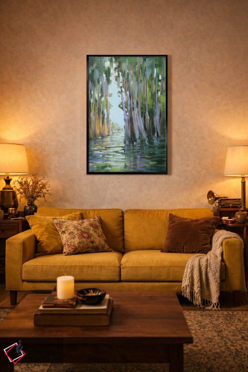 تابلو دکوراتیو فرار به مناطق گرمسیری اثر جین اسلیوکا - D4B