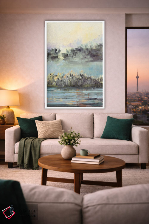 تابلو انتزاعی نمای باتلاق اثر جین اسلیوکا - D2W