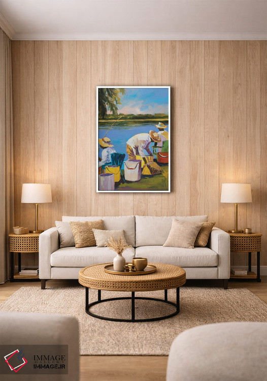 تابلو دکوراتیو ماهیگیری I اثر جین اسلیوکا - D1W