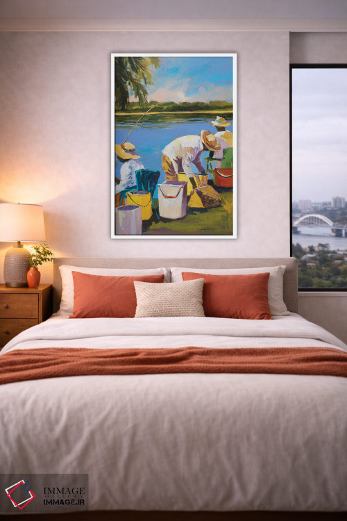 تابلو دکوراتیو ماهیگیری I اثر جین اسلیوکا - D3W