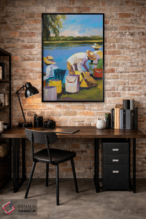 تابلو دکوراتیو ماهیگیری I اثر جین اسلیوکا - D4B