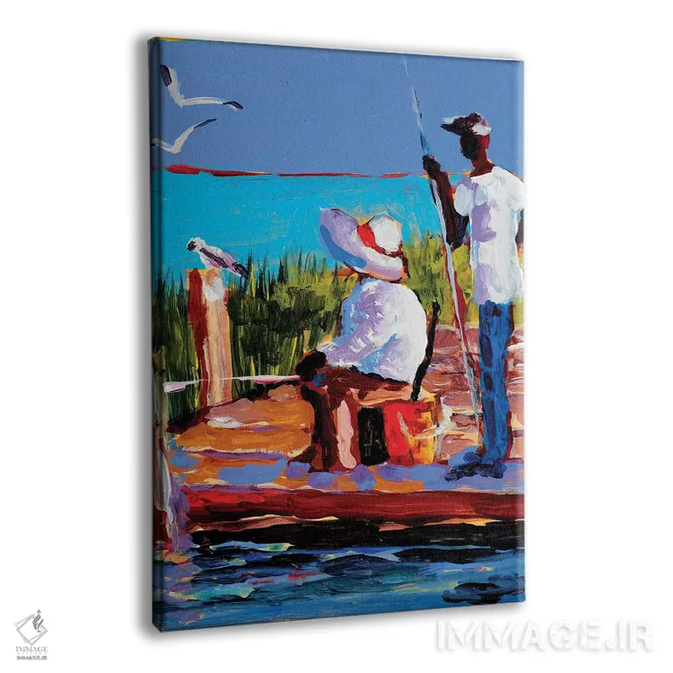 تابلو دکوراتیو ماهیگیری III اثر جین اسلیوکا - نمای پرسپکتیو محصول