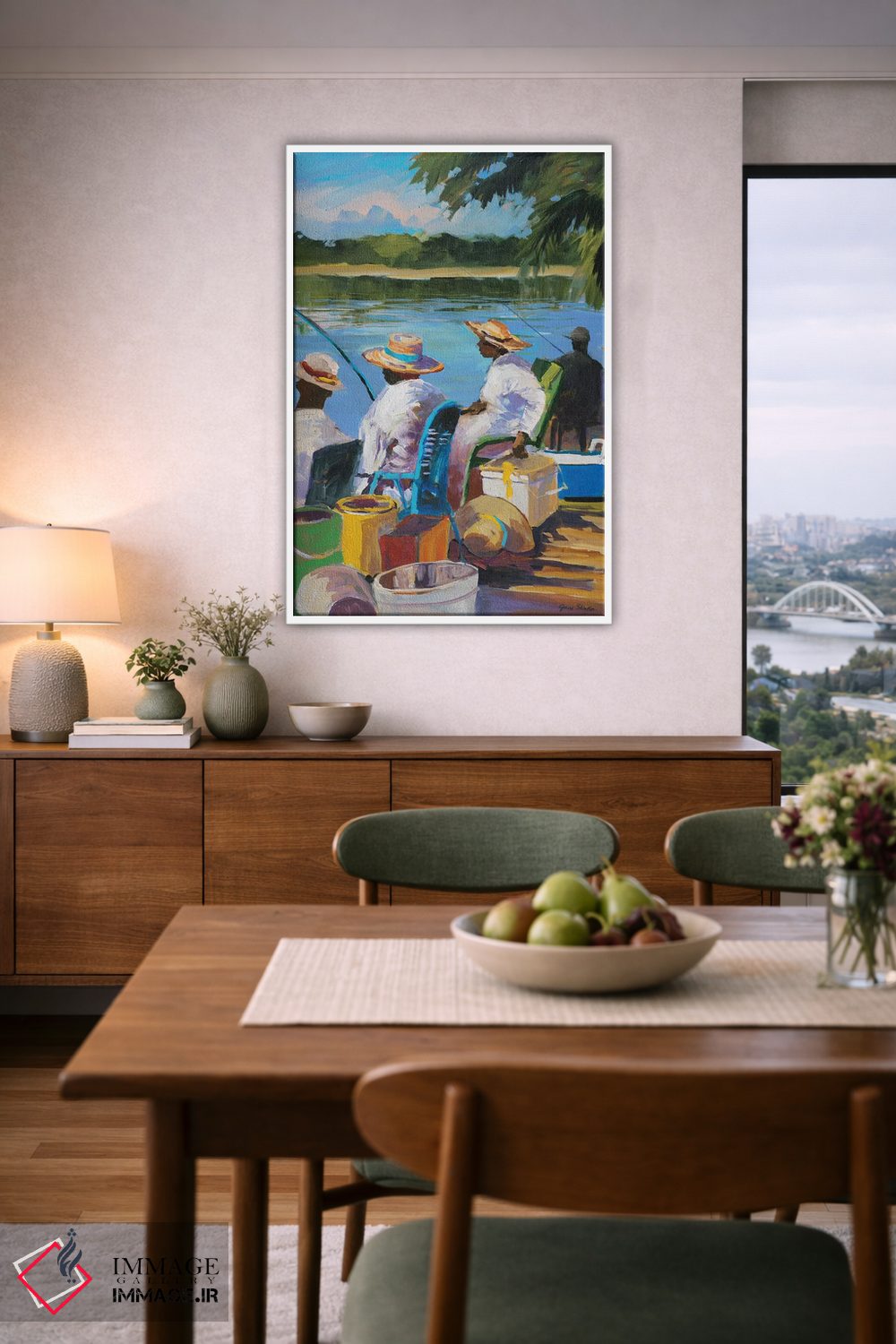 تابلو دکوراتیو ماهیگیری II اثر جین اسلیوکا - D5W