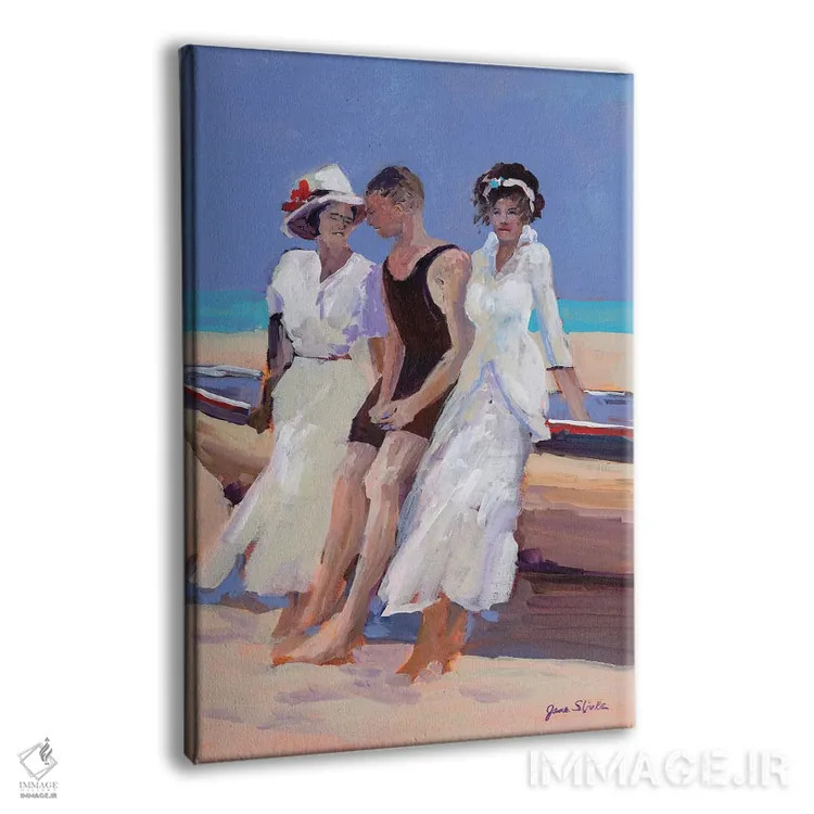 تابلو دکوراتیو آرامش جزیره ای اثر جین اسلیوکا - نمای پرسپکتیو محصول