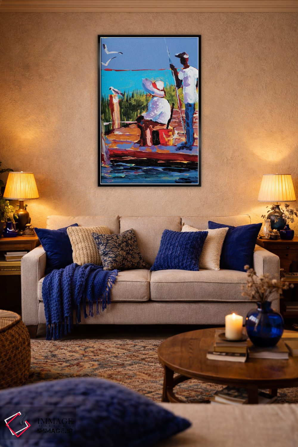 تابلو دکوراتیو ماهیگیری III اثر جین اسلیوکا - D4B