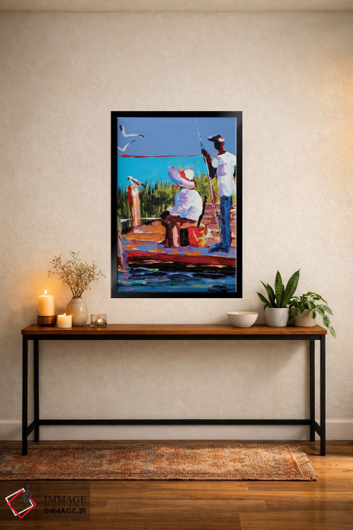 تابلو دکوراتیو ماهیگیری III اثر جین اسلیوکا - D5B