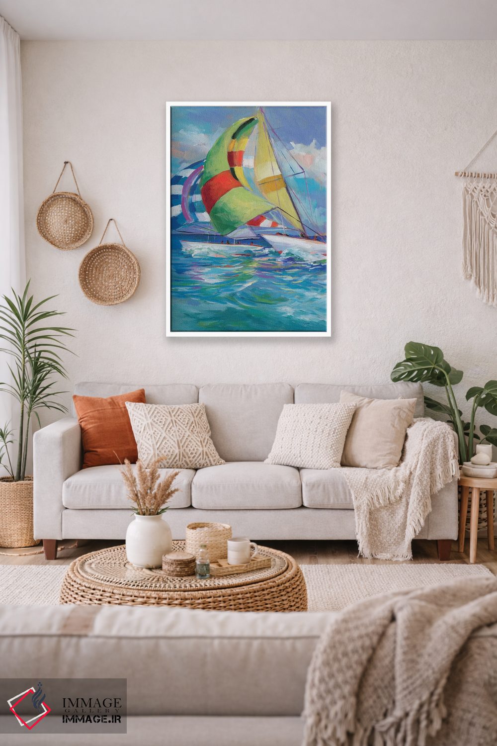 تابلو دکوراتیو بادبان برافراشته I اثر جین اسلیوکا - D2W