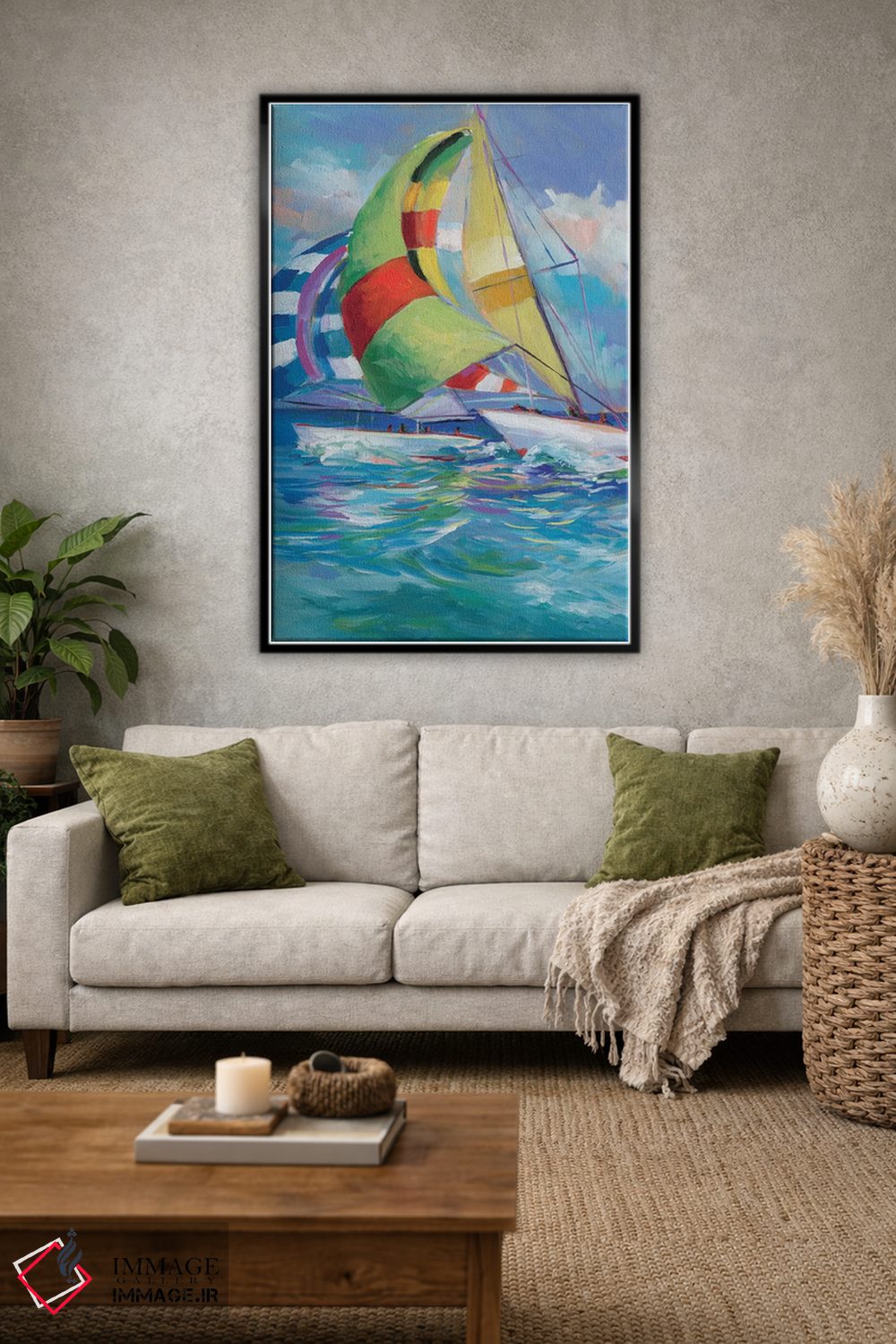 تابلو دکوراتیو بادبان برافراشته I اثر جین اسلیوکا - D1B