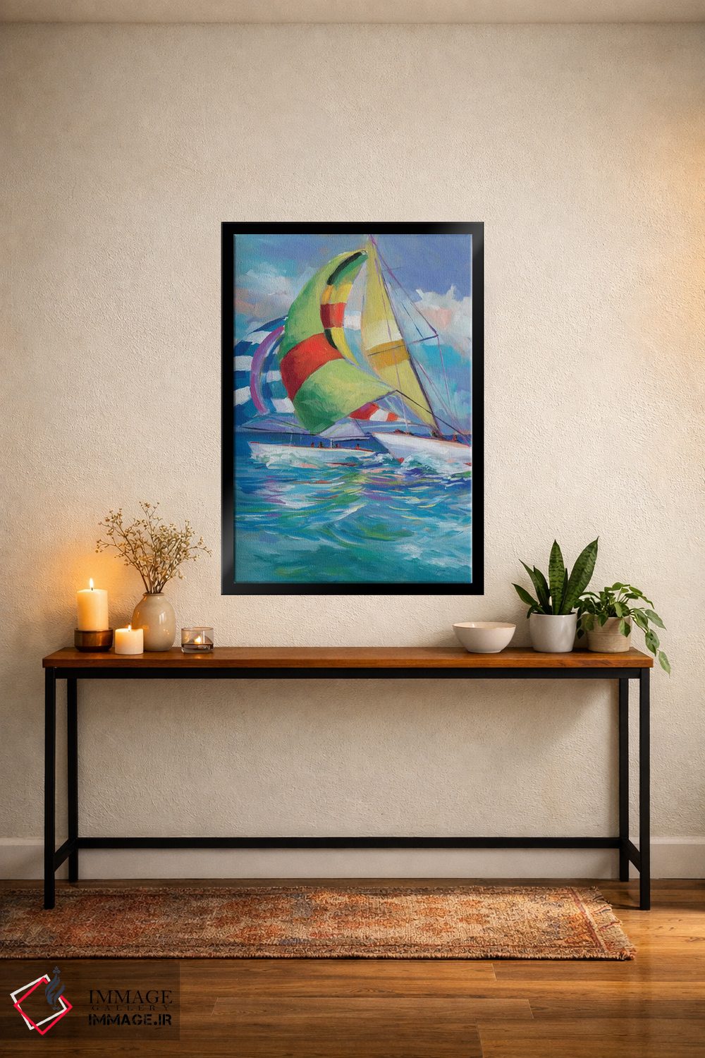 تابلو دکوراتیو بادبان برافراشته I اثر جین اسلیوکا - D5B