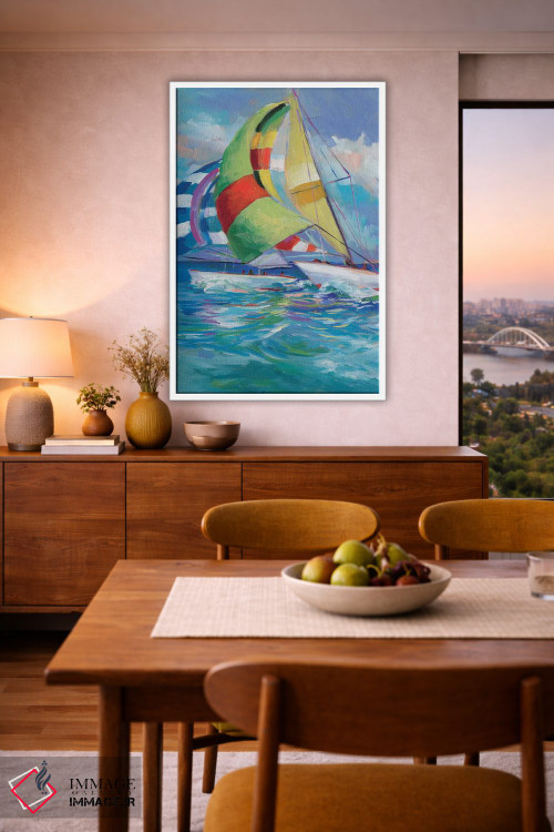 تابلو دکوراتیو بادبان برافراشته I اثر جین اسلیوکا - D6W