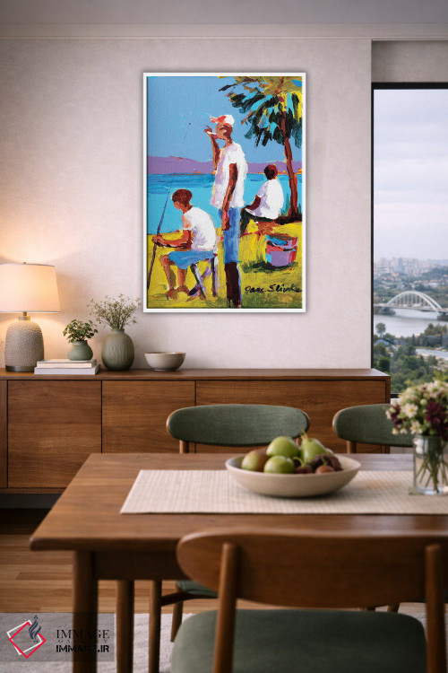 تابلو دکوراتیو ماهیگیری IV اثر جین اسلیوکا - D6W