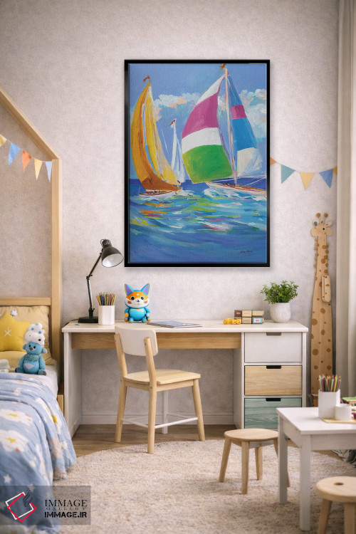 تابلو دکوراتیو بادبان برافراشته II اثر جین اسلیوکا - D2B