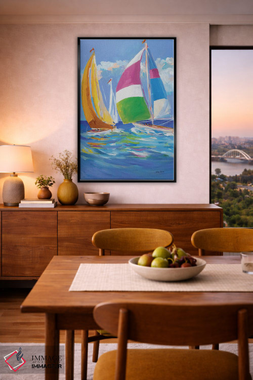 تابلو دکوراتیو بادبان برافراشته II اثر جین اسلیوکا - D6B