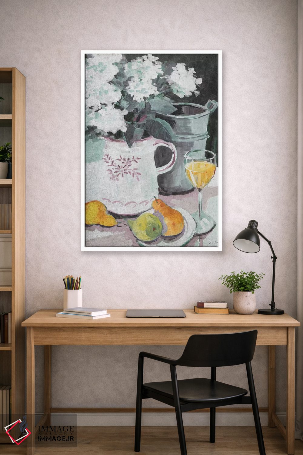 تابلو دکوراتیو گلدان گل اثر جین اسلیوکا - D1W