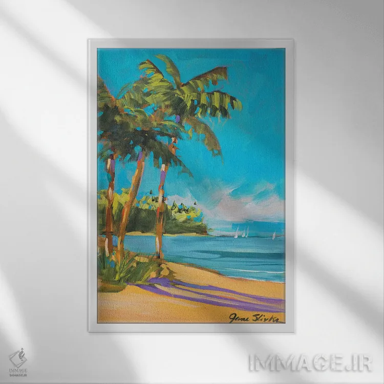 تابلو دکوراتیو تنهایی II اثر جین اسلیوکا - نمای قابدار سفید