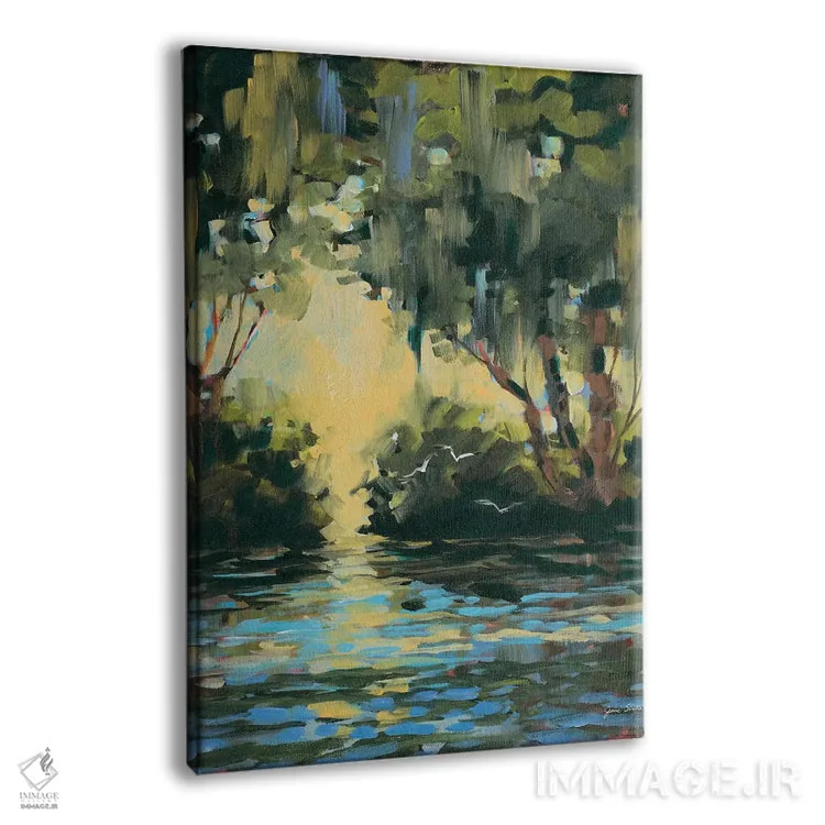 تابلو دکوراتیو در عمق جنگل اثر جین اسلیوکا - نمای پرسپکتیو محصول