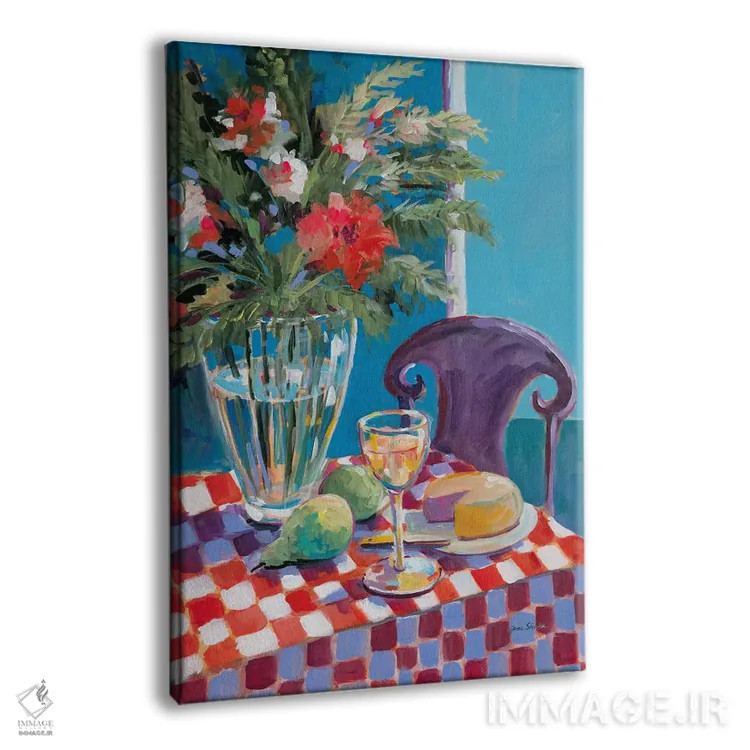تابلو دکوراتیو میز یک نفره اثر جین اسلیوکا - نمای پرسپکتیو محصول