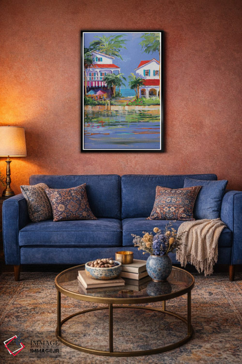 تابلو دکوراتیو اقامتگاه ساحلی II اثر جین اسلیوکا - D6B