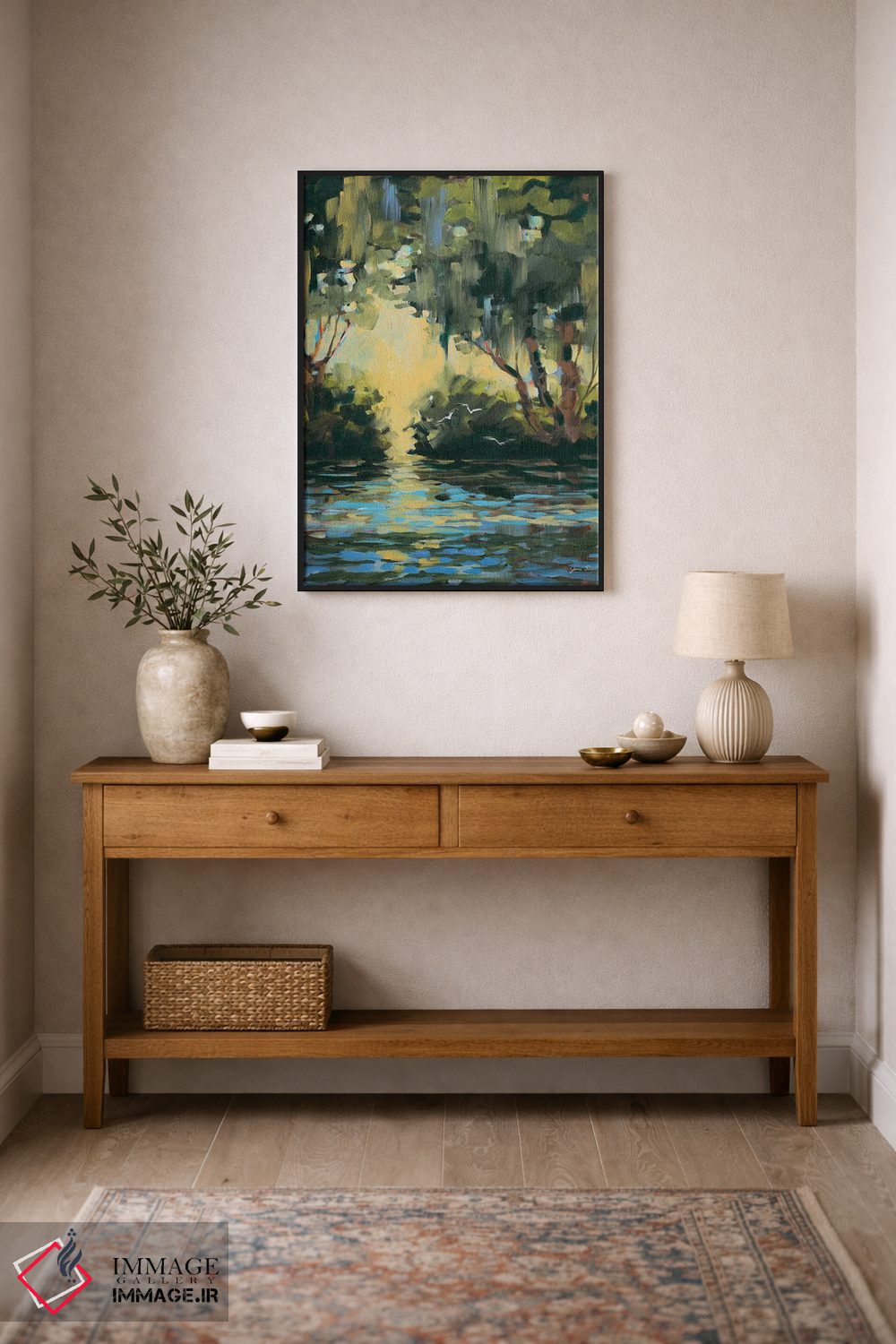 تابلو دکوراتیو در عمق جنگل اثر جین اسلیوکا - D2B