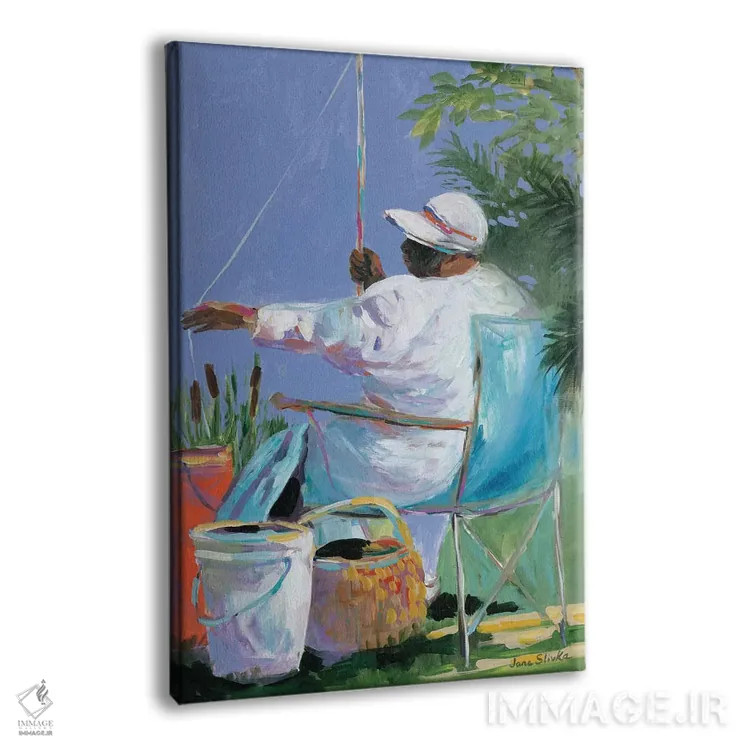 تابلو دکوراتیو خواهران در حال ماهیگیری II اثر جین اسلیوکا - نمای پرسپکتیو محصول