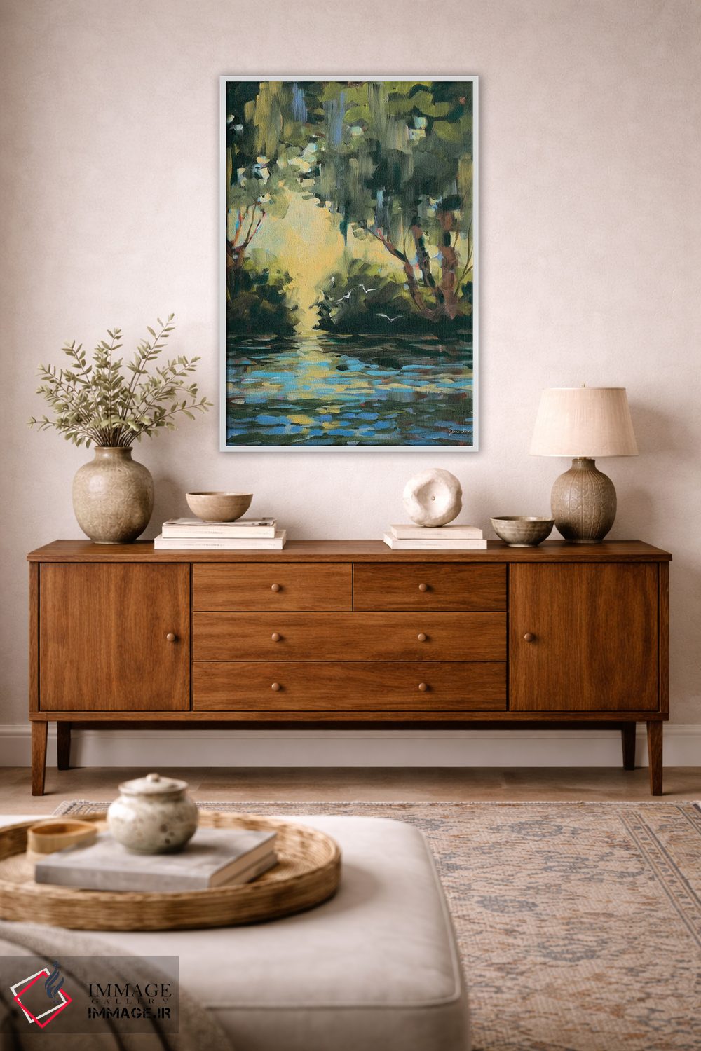 تابلو دکوراتیو در عمق جنگل اثر جین اسلیوکا - D3W