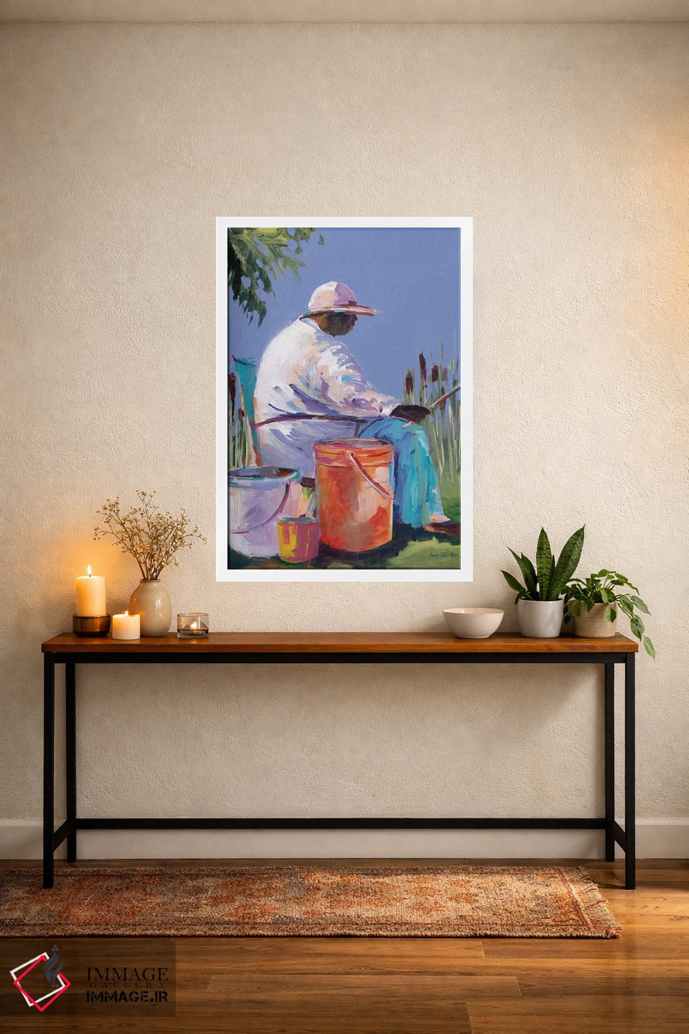 تابلو دکوراتیو خواهران در حال ماهیگیری I اثر جین اسلیوکا - D2W
