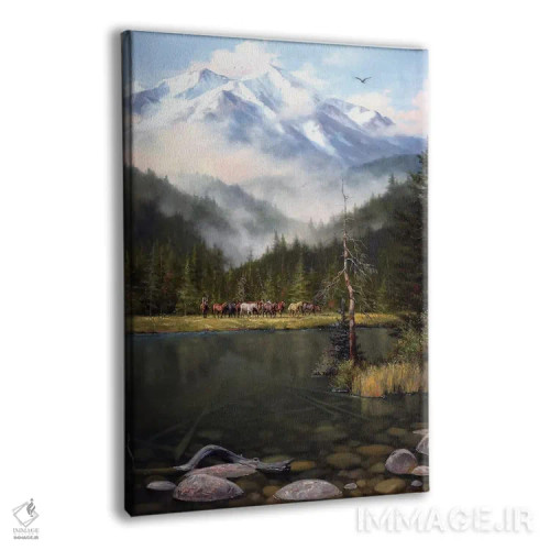 تابلو دکوراتیو وقتی مه به آرامی بالا می رود اثر جک سورنسن - نمای پرسپکتیو محصول