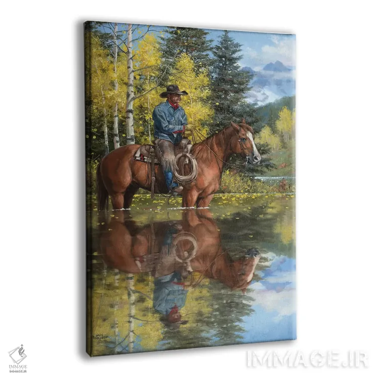 تابلو دکوراتیو جایی مناسب برای توقف و تامل اثر جک سورنسن - نمای پرسپکتیو محصول