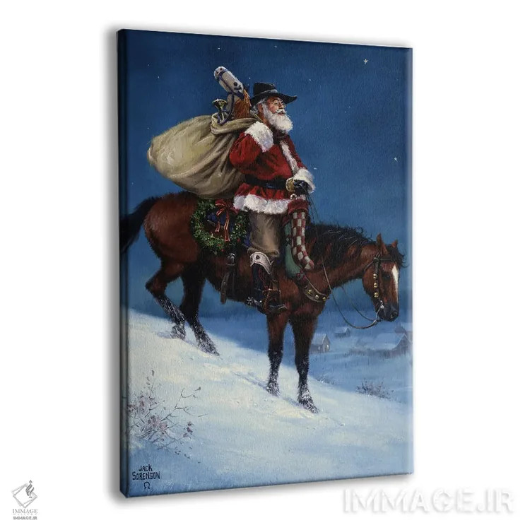 تابلو دکوراتیو کریسمس کابویی اثر جک سورنسن - نمای پرسپکتیو محصول