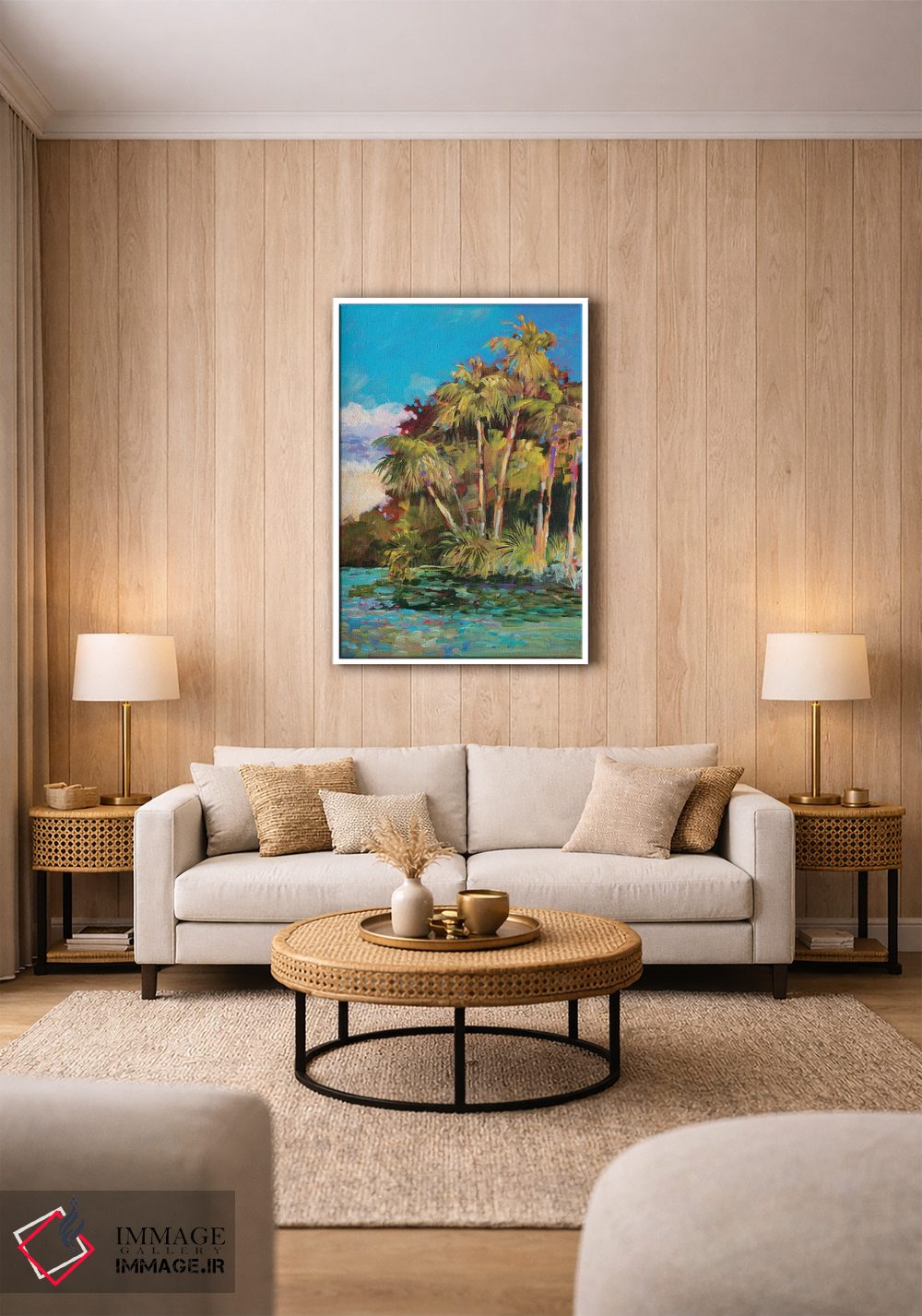 تابلو دکوراتیو سمت گرمسیری شهر اثر جین اسلیوکا - D1W