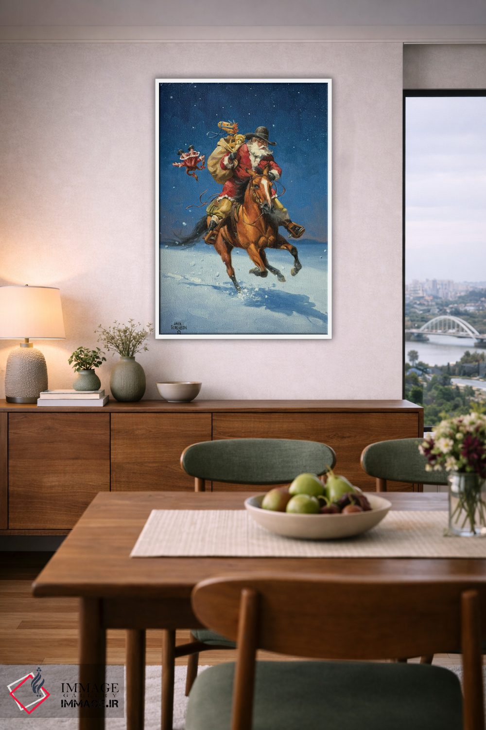 تابلو دکوراتیو سوارکار نیمه شب اثر جک سورنسن - D5W