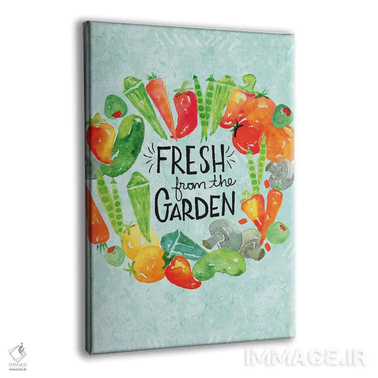 تابلو دکوراتیو تازگی باغ II اثر جسیکا ویبل - نمای پرسپکتیو محصول