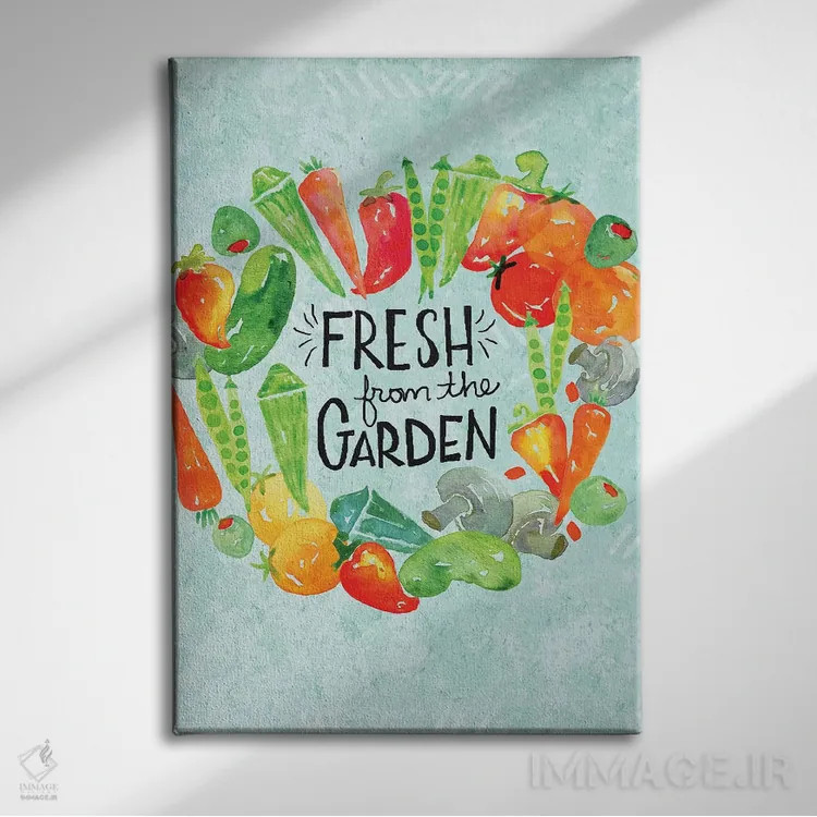 تابلو دکوراتیو تازگی باغ II اثر جسیکا ویبل - نمای روبهرو روی دیوار