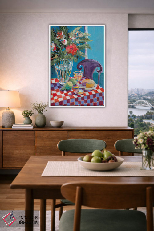 تابلو دکوراتیو میز یک نفره اثر جین اسلیوکا - D5W