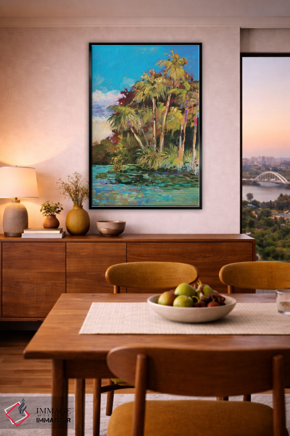 تابلو دکوراتیو سمت گرمسیری شهر اثر جین اسلیوکا - D6B