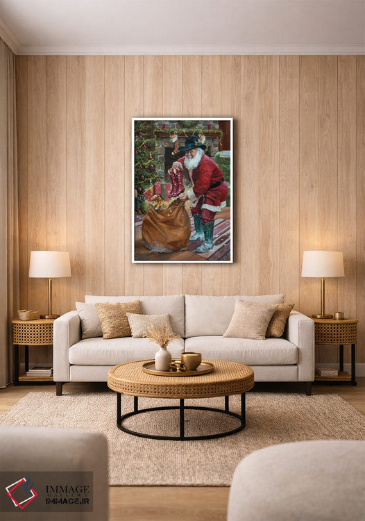 تابلو دکوراتیو چکمه های نو برای کریسمس اثر جک سورنسن - D1W