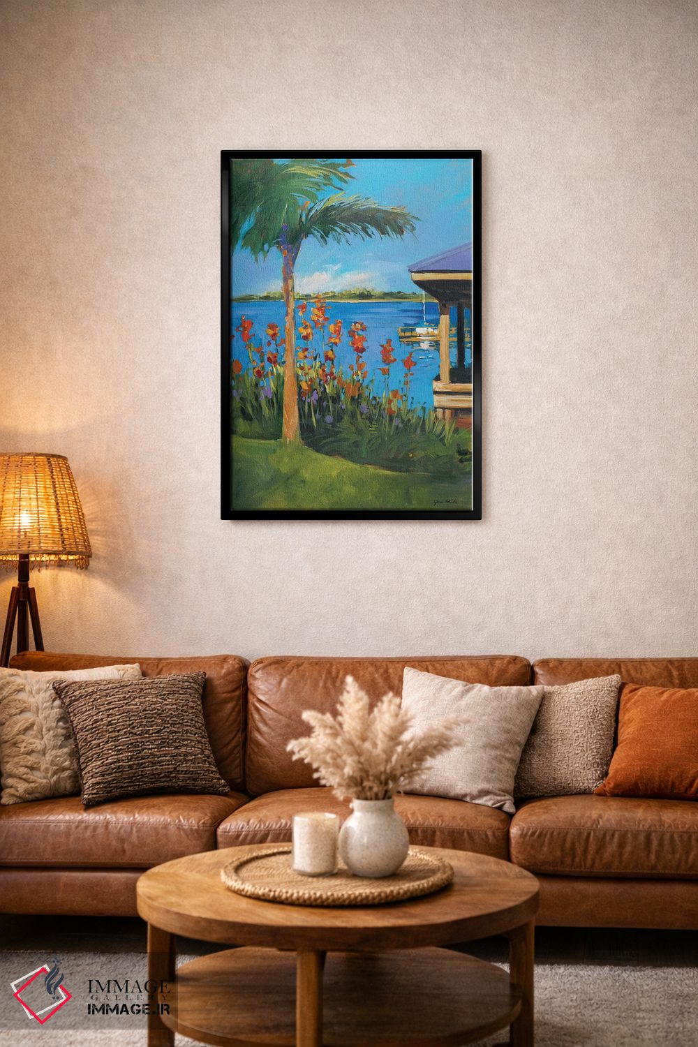 تابلو دکوراتیو دریاچه اثر جین اسلیوکا - D5B