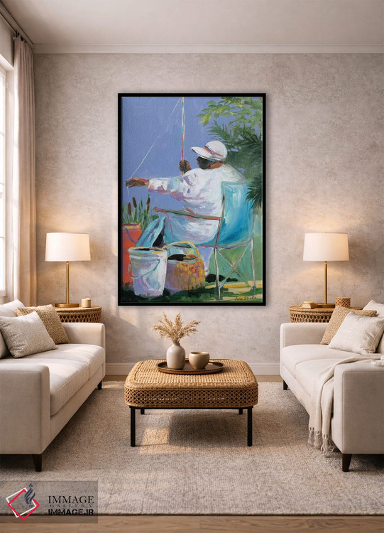تابلو دکوراتیو خواهران در حال ماهیگیری II اثر جین اسلیوکا - D1B