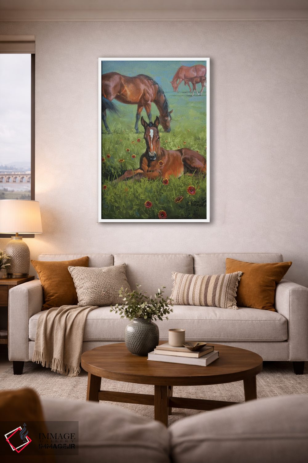 تابلو دکوراتیو پتو سرخ پوستی اثر جک سورنسن - D3W