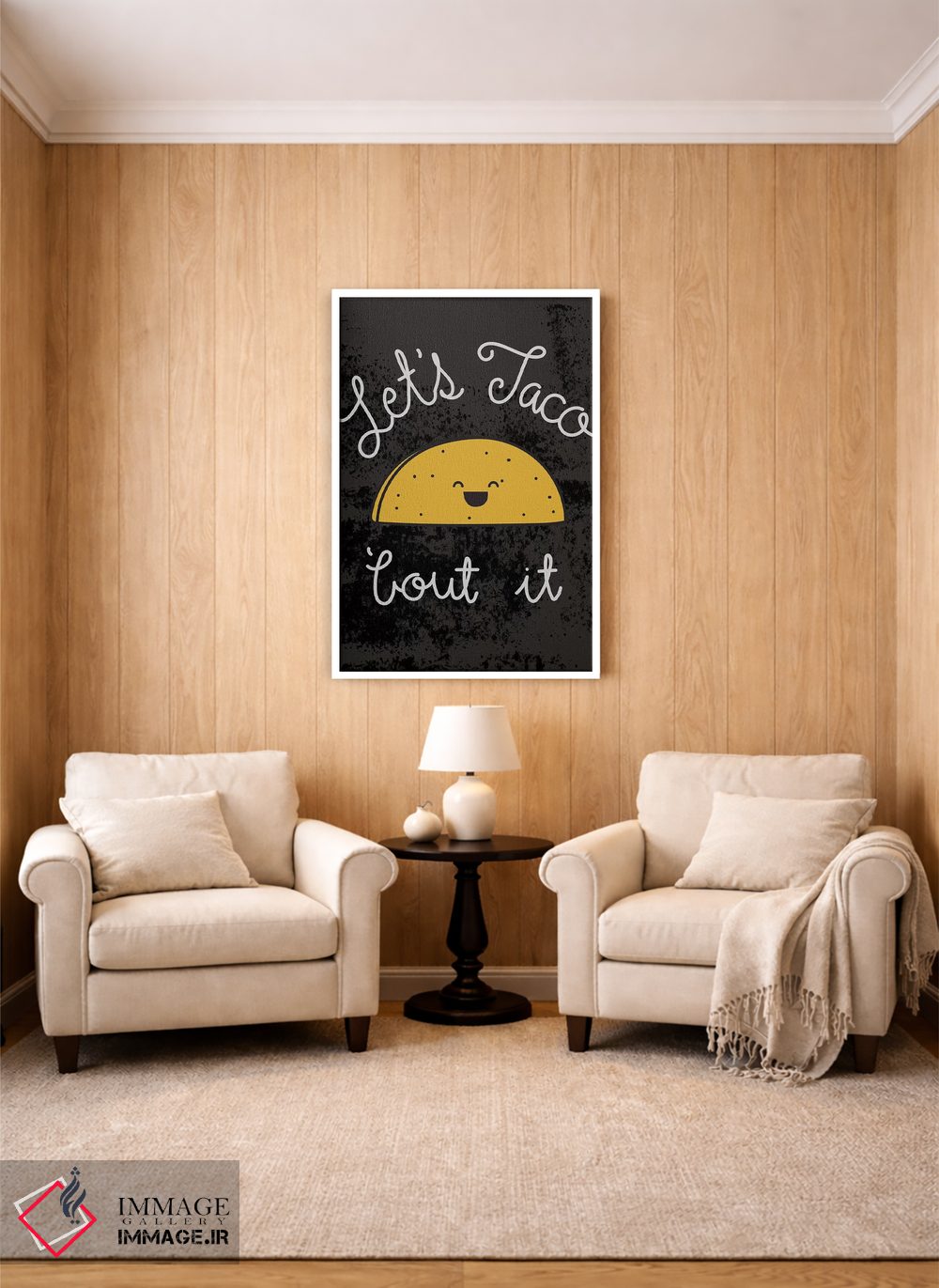 تابلو دکوراتیو درباره تاکو صحبت کن I اثر جسیکا ویبل - D2W