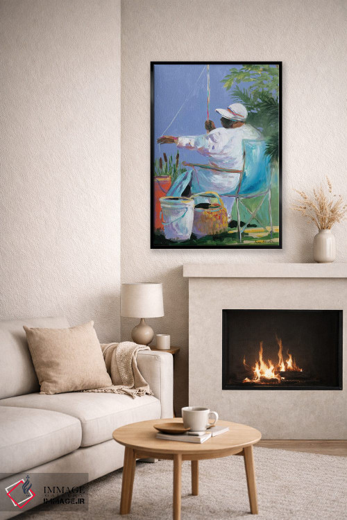 تابلو دکوراتیو خواهران در حال ماهیگیری II اثر جین اسلیوکا - D6B