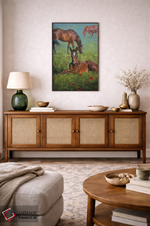 تابلو دکوراتیو پتو سرخ پوستی اثر جک سورنسن - D5B