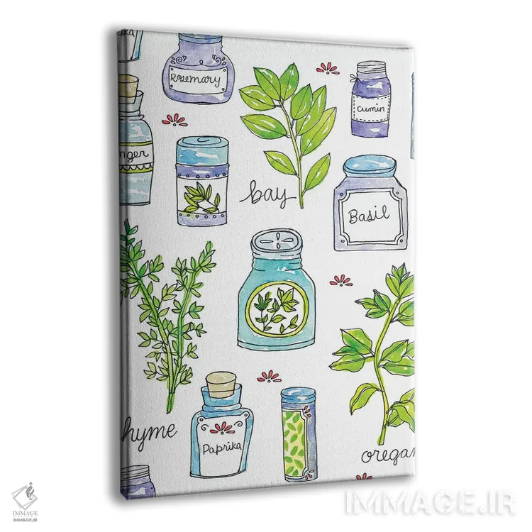 تابلو دکوراتیو تازگی باغ III اثر جسیکا ویبل - نمای پرسپکتیو محصول